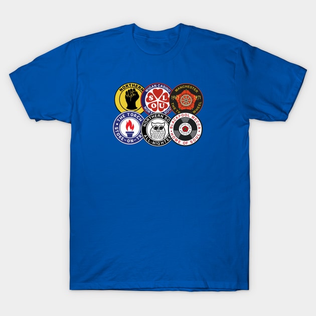 Northern soul Clubs T-Shirt by RussellTateDotCom